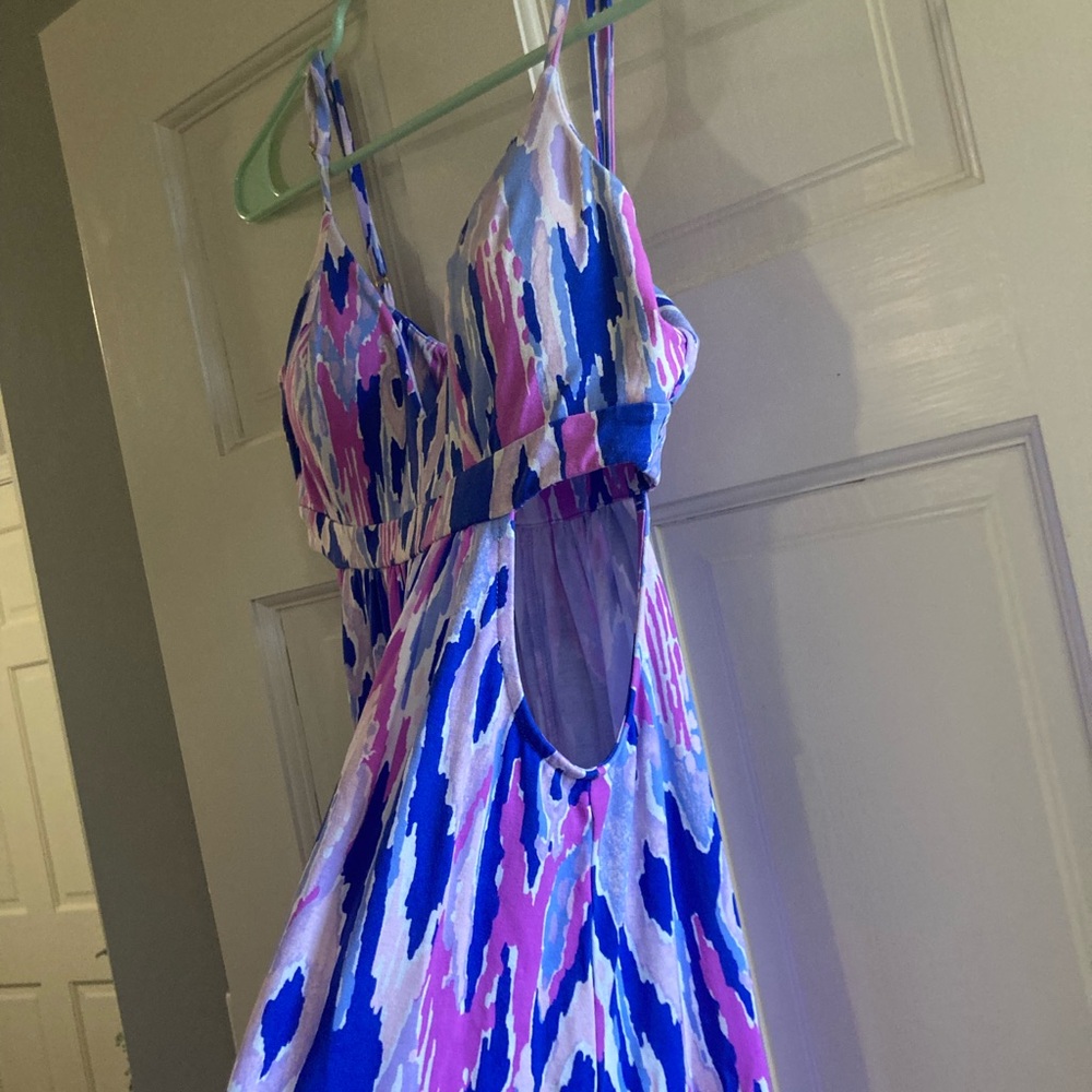 Lilly Pulitzer Blue and Pink Patterned Dress - Picture 2 of 5